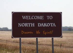 Welcome To North Dakota Sign