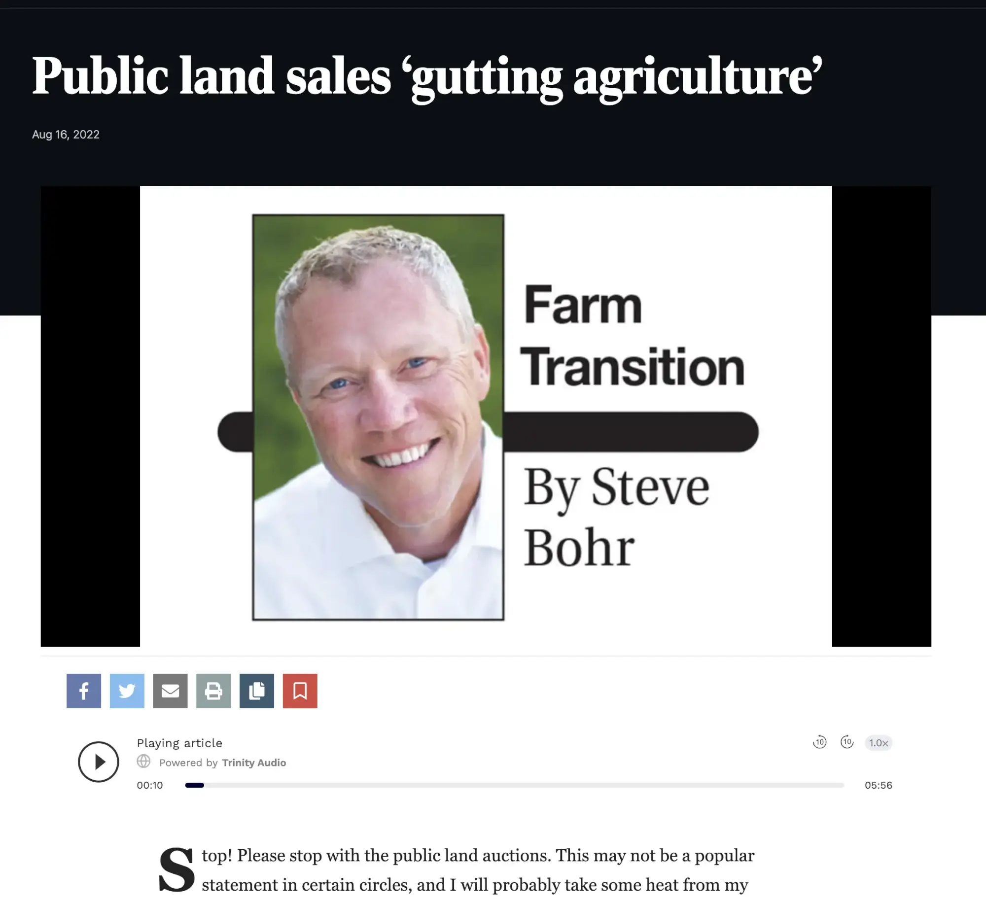 farm sales Article preview