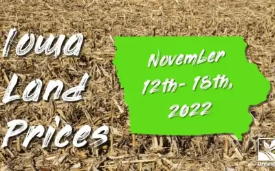 Iowa Land Prices for November 12th- 18th, 2022