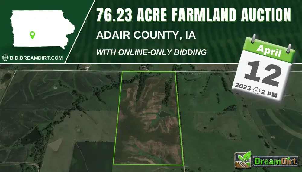 farmland auction sign