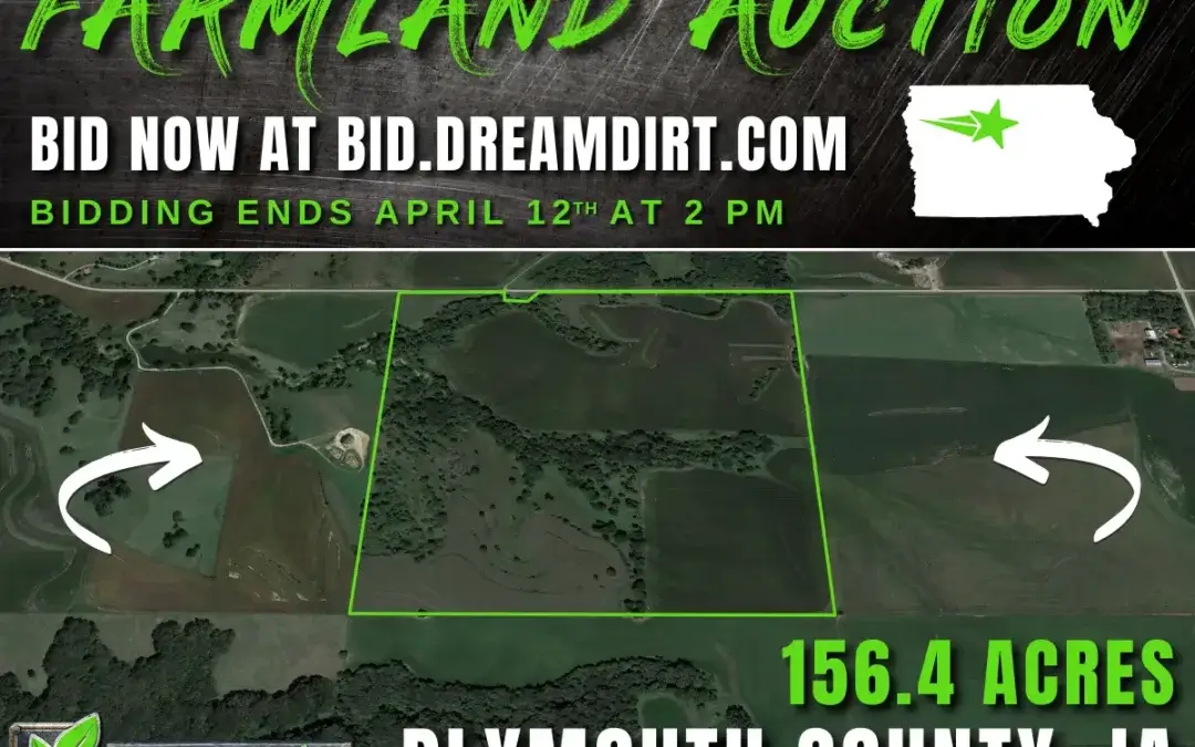 156.4 Acre Farmland For Sale in Plymouth County, Iowa