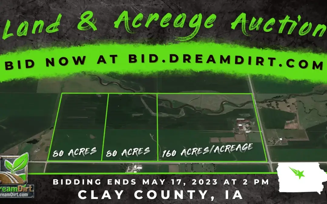 320 Acres Farmland & Acreage For Sale in Clay County, Iowa