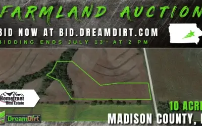 10 Acres of Farmland For Sale in Madison County, Iowa