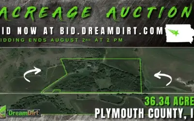 Acreage & 36.34 Acres For Sale in Plymouth County, Iowa