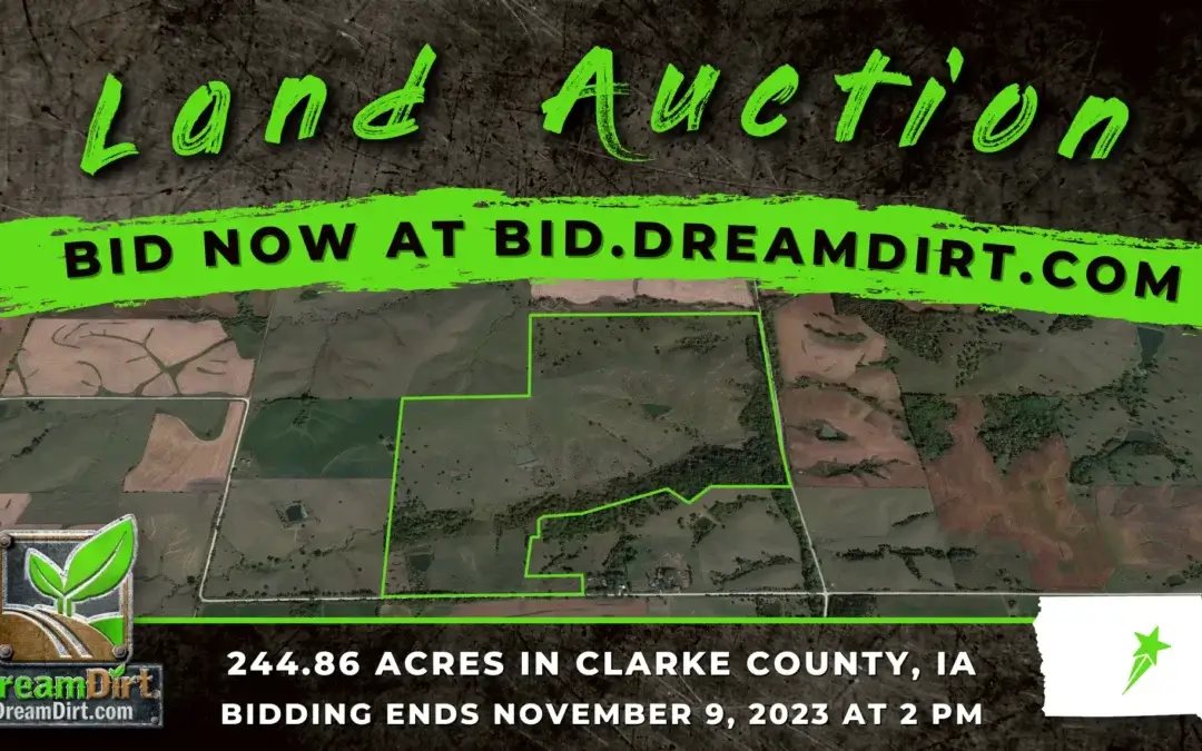 244.86 Acres Pasture Land For Sale in Clarke County, Iowa