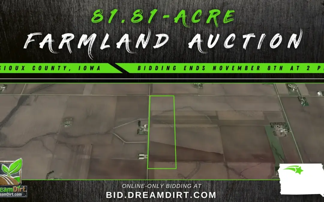 81.81 Acres of Farmland For Sale in Sioux County, IA