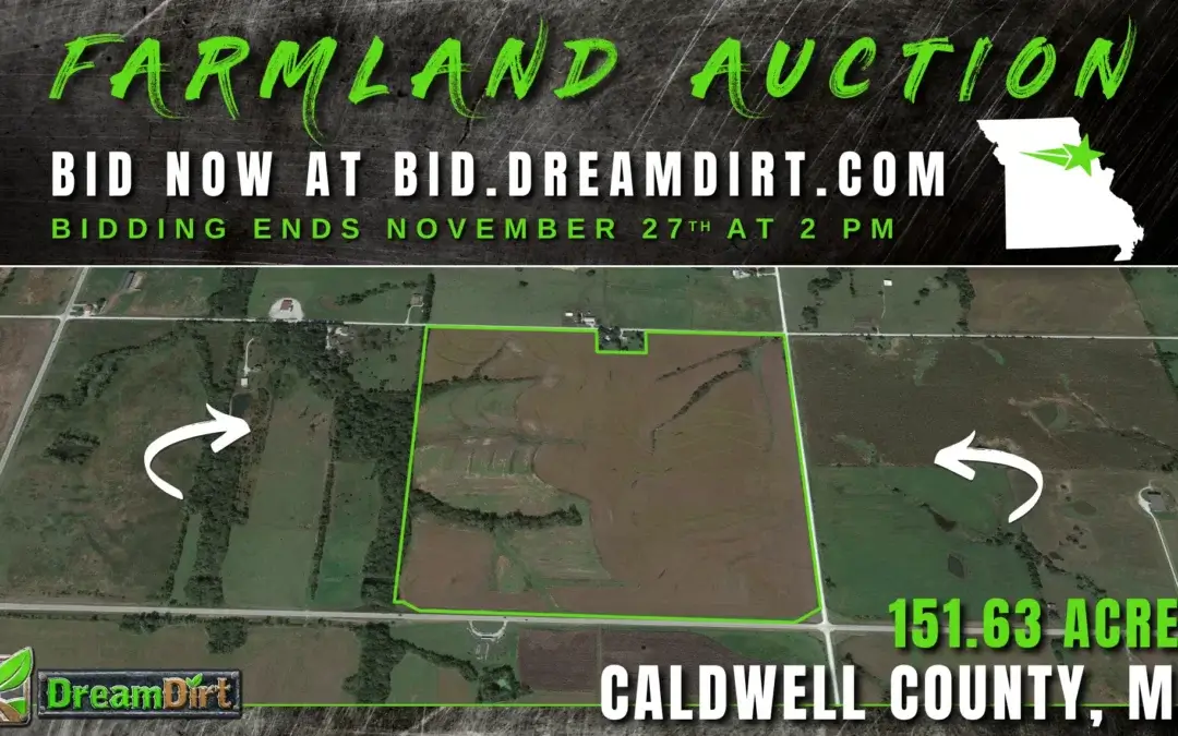 151.63-Acre Farmland For Sale in Caldwell County, Missouri