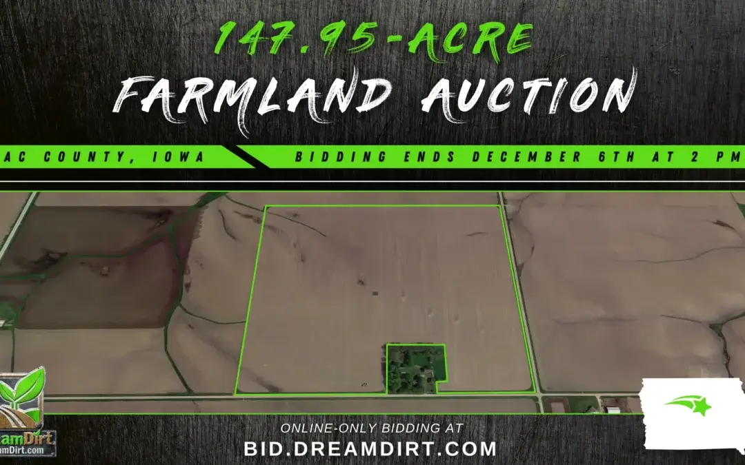 147.95 Acres of Farmland For Sale in Sac County, Iowa