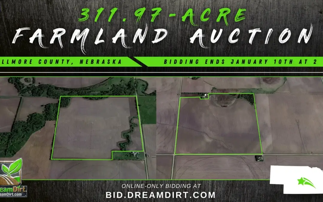 311.97 Acres of Farmland For Sale in Fillmore County, NE