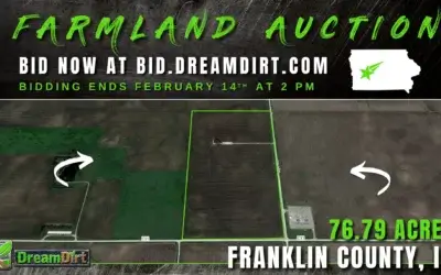 76.79-acre Farmland For Sale in Franklin County, Iowa