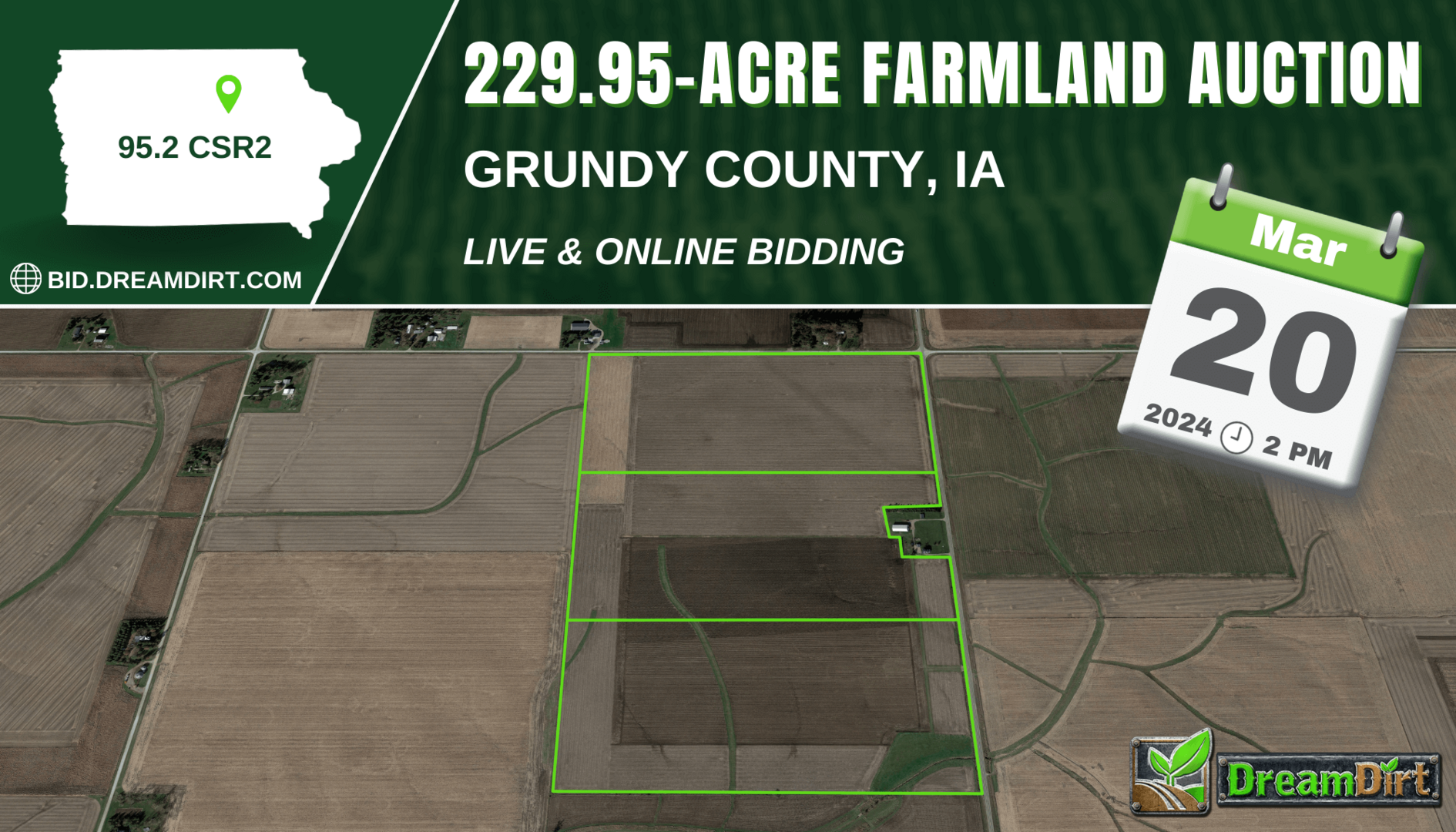 Grundy County iowa farmland auction